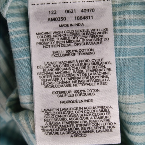 NWT Columbia Men L Leadville Ridge Short Sleeve Shirt II Regular Fit Blue Green - Picture 10 of 11